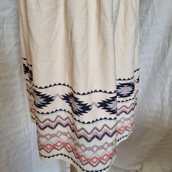 Xhilaration Cream and Pink Lace Mini Dress, Size Large - Picture 3 of 7